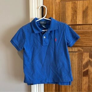 Polo by Ralph Lauren Blue Polo Shirt (Size: 4T)